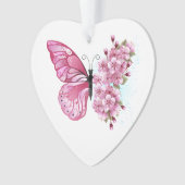 Bloemvink met roze Sakura Ornament (voorkant)