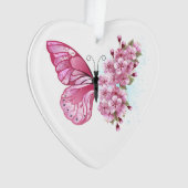 Bloemvink met roze Sakura Ornament (voorkant)