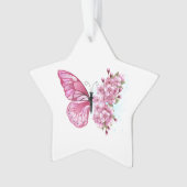 Bloemvink met roze Sakura Ornament (voorkant)