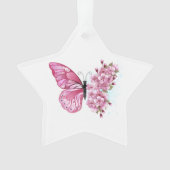 Bloemvink met roze Sakura Ornament (voorkant)