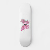 Bloemvink met roze Sakura Persoonlijk Skateboard (Voorkant)