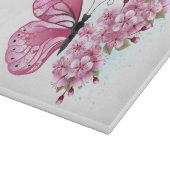 Bloemvink met roze Sakura Snijplank (Hoek)