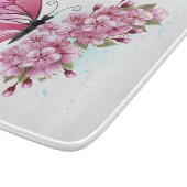 Bloemvink met roze Sakura Snijplank (Hoek)