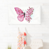 Bloemvink met roze Sakura Spandoek (Insitu)