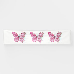 Bloemvink met roze Sakura Spandoek