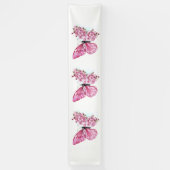 Bloemvink met roze Sakura Spandoek (Verticaal)