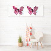 Bloemvink met roze Sakura Spandoek (Insitu)