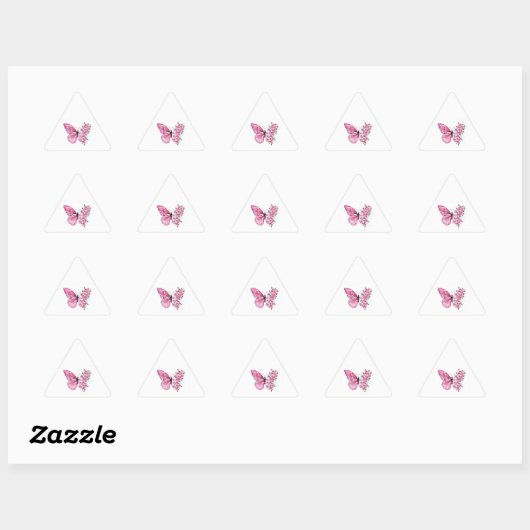 Bloemvink met roze Sakura Sticker (Vel)