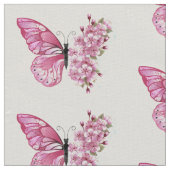 Bloemvink met roze Sakura Stof (Close Up)