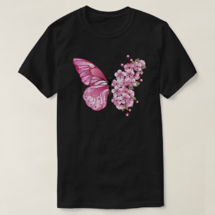 Bloemvink met roze Sakura T-shirt