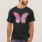 Bloemvink met roze Sakura T-shirt (Voorkant)