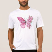 Bloemvink met roze Sakura T-shirt (Voorkant)