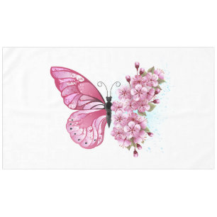 Bloemvink met roze Sakura Tafelkleed