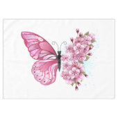 Bloemvink met roze Sakura Tafelkleed (Voorkant (Horizontaal))
