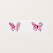 Bloemvink met roze Sakura Visitekaartje (Buitenkant ongevouwen)