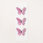 Bloemvink met roze Sakura Yogamat (Voorkant)