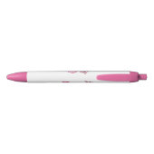 Bloemvink met roze Sakura Zwarte Inkt Pen (Achterkant)