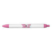 Bloemvink met roze Sakura Zwarte Inkt Pen (Voorkant)