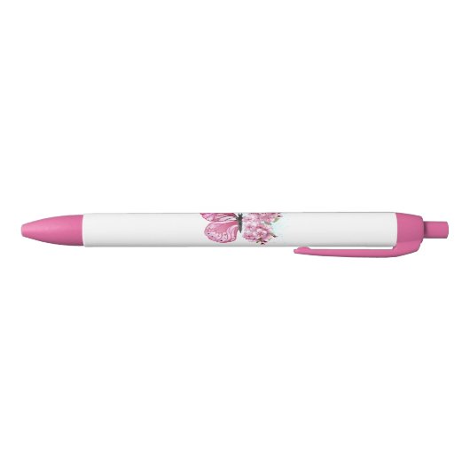 Bloemvink met roze Sakura Zwarte Inkt Pen (Bodem)