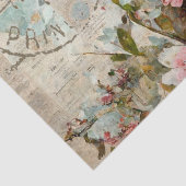 Bloemvink Shabby Collage Postale Ontkoppeling Tissuepapier (Detail)
