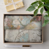 Bloemvink Shabby Collage Postale Ontkoppeling Tissuepapier (Geschenk)