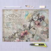 Bloemvink Shabby Collage Postale Ontkoppeling Tissuepapier (Craft)