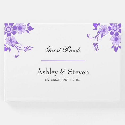 Bloemviolet Gastenboek (Voorkant)