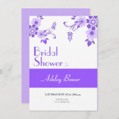 Bloemviolet Kaart (Voorkant / Achterkant)