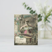 Bloemvis Cornucopia Poisson d'avril Briefkaart (Staand voorkant)