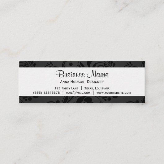 Bloemvlakken, bloemen, bloemkool, bloemkool, bloem mini visitekaartje (Voorkant)