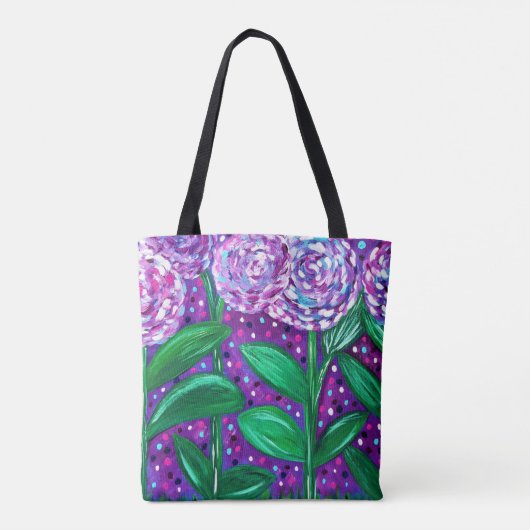 Bloemvlakken Tote Bag (Achterkant)