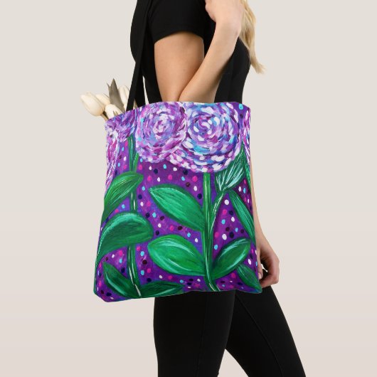 Bloemvlakken Tote Bag (Dichtbij)