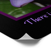 Bloemvlakken Zen Proverb Paars Water Lily & Bee Poster (Hoek)