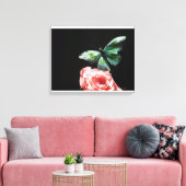 Bloemvlies 2 canvas afdruk (Insitu (Woonkamer))