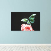 Bloemvlies 2 canvas afdruk (Insitu (Houten vloer))