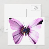 Bloemvlinder Briefkaart (Voorkant / Achterkant)