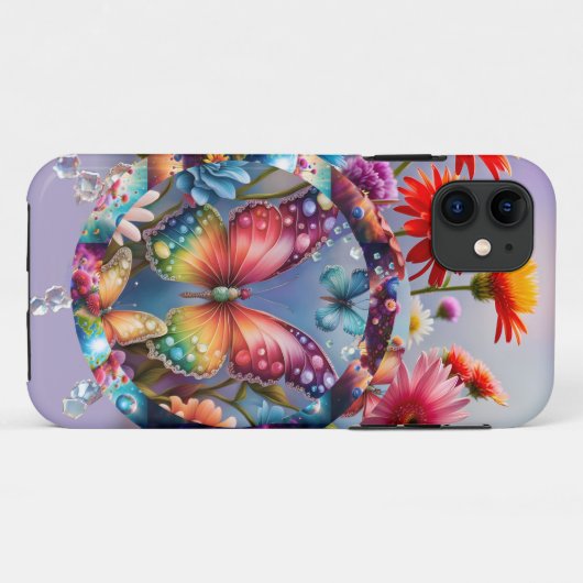 Bloemvlinder Case-Mate iPhone Case (Achterkant (horizontaal))