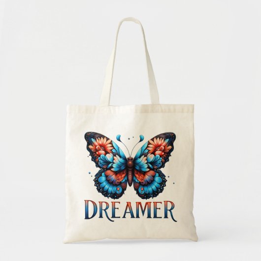 Bloemvlinder Droomster Boodschappentas Tote Bag (Voorkant)