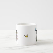 Bloemvlinder Monogram Beginletter H   Espresso Kop (Voorkant)