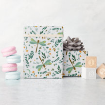 Bloemvlinder Varens Bladeren Patroon Cadeau