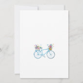 Bloemvlinders Blauw Vrijgezellenfeest Kaart (Achterkant)