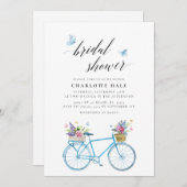 Bloemvlinders Blauw Vrijgezellenfeest Kaart (Voorkant / Achterkant)