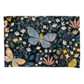 Bloemvlinders: Naadloos met de hand getekend. Kussensloop (Voorkant)