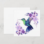 Bloemvogel Blanco Kaart (Voorkant / Achterkant)