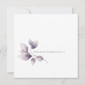 Bloemvogel bruids douche uitnodiging (Achterkant)