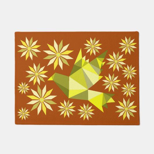 BLOEMVOGEL CREATIEF KUNSTCADEAU DEURMAT (Voorkant)