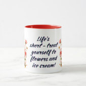 Bloemvogel met ijsje mok (Midden)