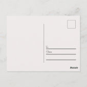 Bloemvogel zwart-wit Briefkaart (Achterkant)