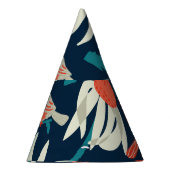 Bloemvogels: naadloos design. feesthoedjes (Rechts)