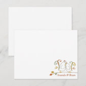 Bloemvogels op Branches Stationery Notecards Notitiekaartje (Voorkant / Achterkant)